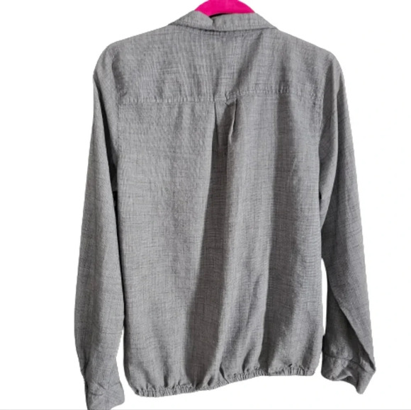 Maurices Grey Cross-over Blouse - Picture 4 of 7